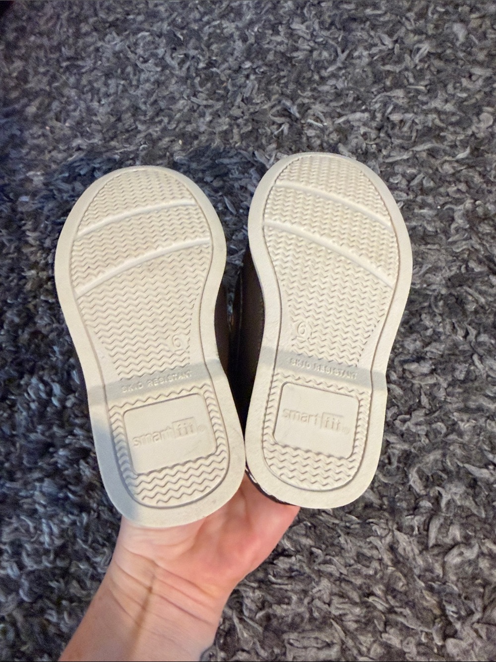 Toddler Smart Fit Brown Slip-On Loafers with Velcro Strap - Picture 4 of 5